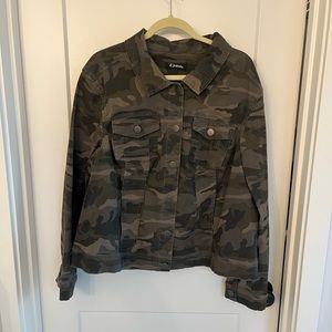 Camo denim jacket